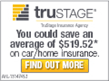 Find out how you could save an average of $519.52 on car or home insurance with TruStage.